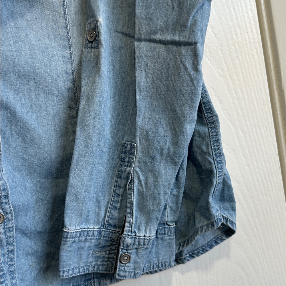 Chico's Denim-Style Button Down with Studs - Picture 5 of 8